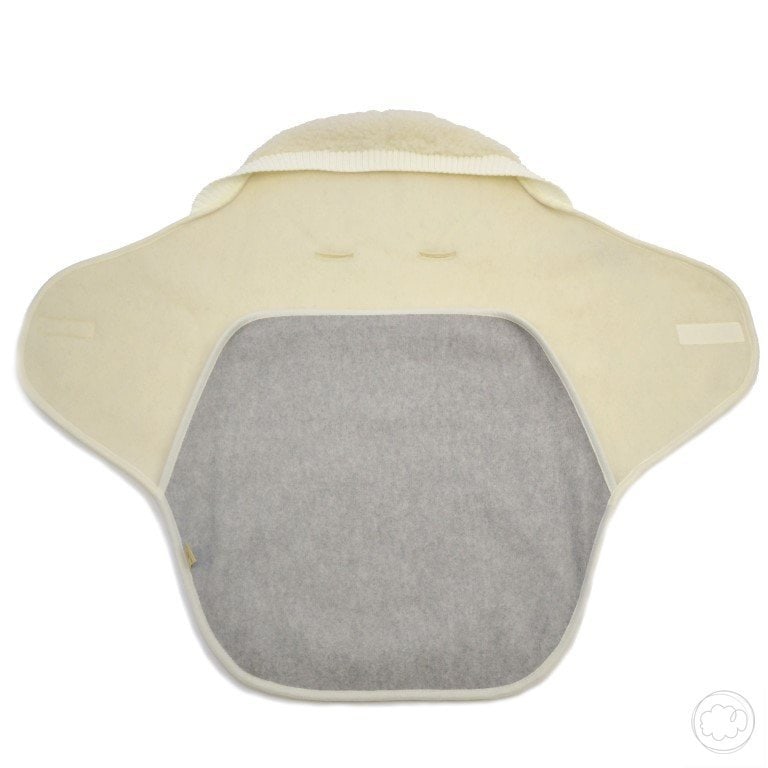 Wollen Omslagdoek Baby voor Maxi-Cosi & Kinderwagen | Wingy Thumbled duo