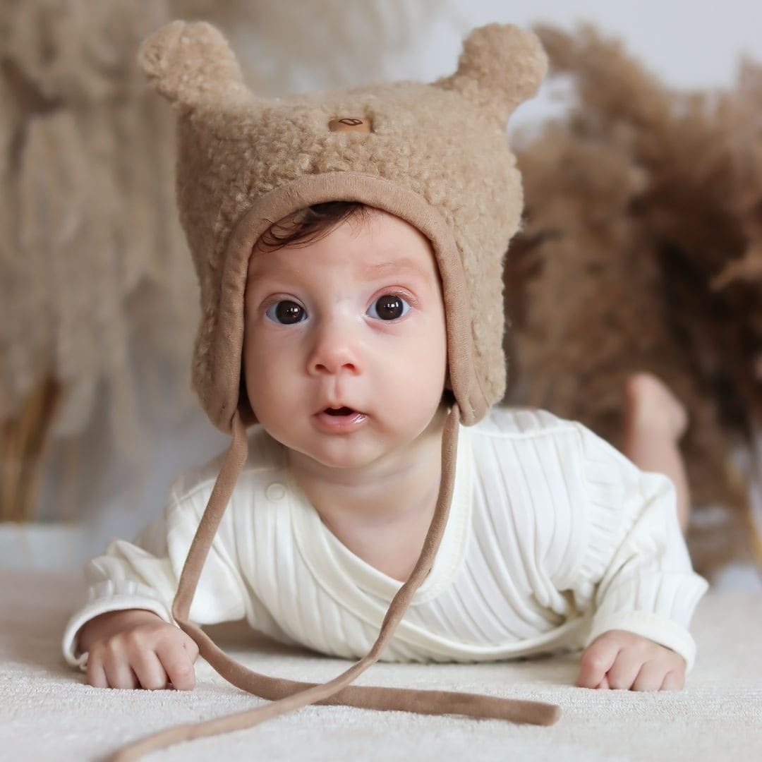 Wollen Babymuts Violet | Zaffiro Teddy