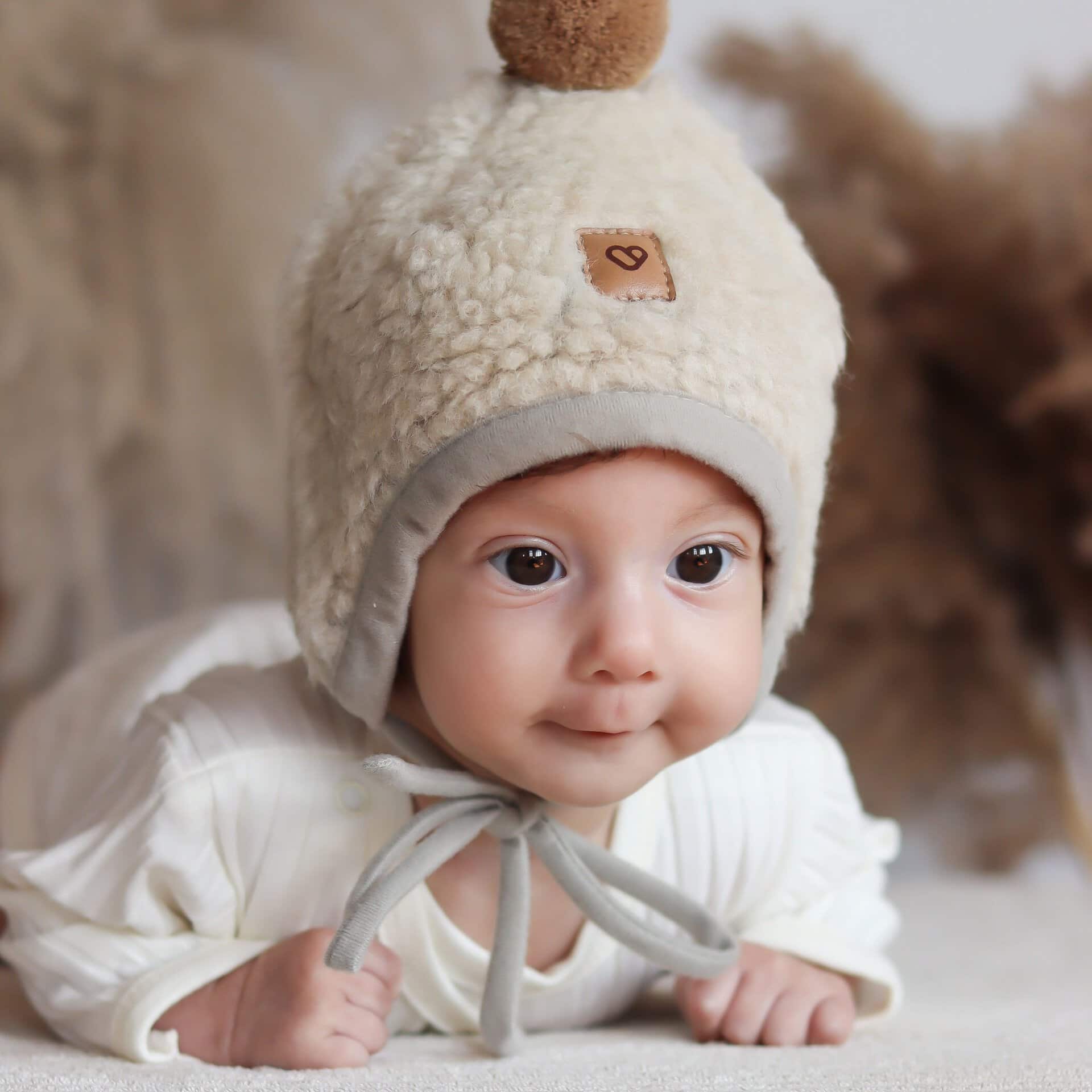 Wollen Babymuts Tulip | Zaffiro Teddy