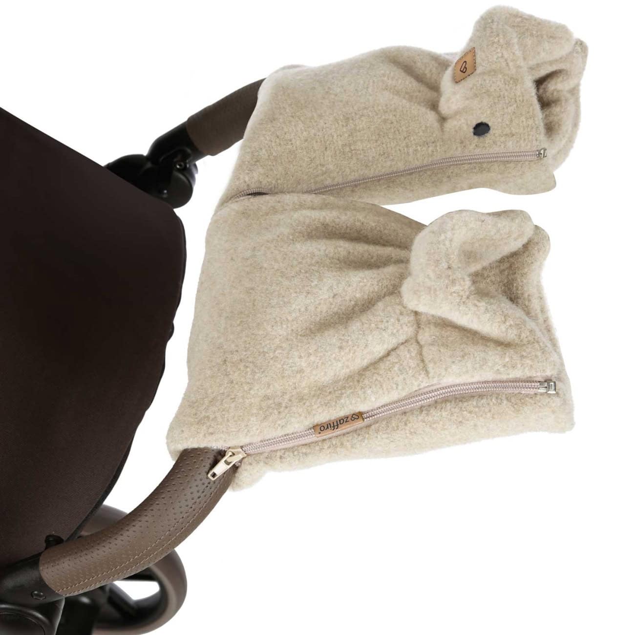 Wollen Handwarmers voor Kinderwagen | Zaffiro Felted