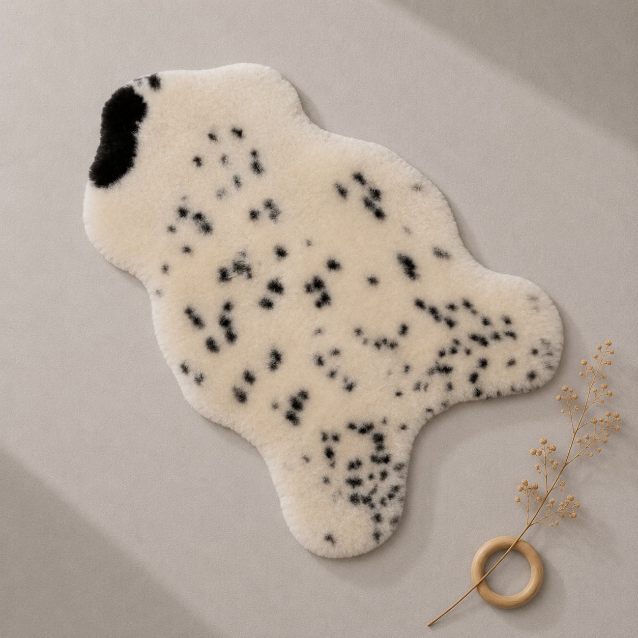 Schapenvacht voor baby | Natural Spotted