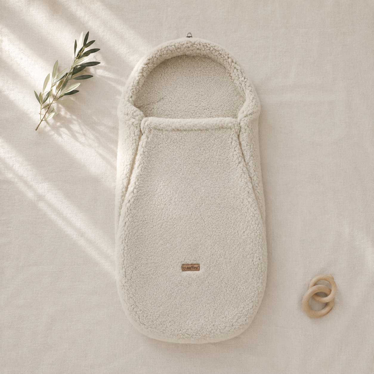 Wollen Voetenzak voor Buggy & Kinderwagen | Zaffiro Teddy